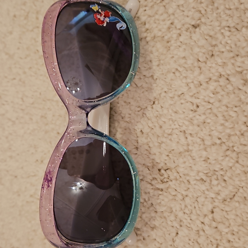 Disney Little Mermaid Bikini Sz 3, NEW Sandal Sz 7/8 & Sunglasses - Picture 7 of 8